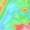 Topografische kaart La Buchille, hoogte, reliëf