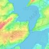 Topografische kaart Le Bas Bout, hoogte, reliëf