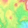Topografische kaart Orcenac, hoogte, reliëf