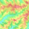 Topografische kaart Lorette, hoogte, reliëf
