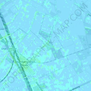 Topografische kaart Strooiendorp, hoogte, reliëf