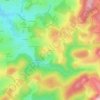 Topografische kaart Avaux, hoogte, reliëf