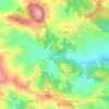 Topografische kaart Roccalanzona, hoogte, reliëf