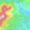 Topografische kaart Castagnea, hoogte, reliëf