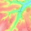 Topografische kaart Le Buisson, hoogte, reliëf