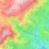 Topografische kaart L'Arzelier, hoogte, reliëf