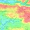 Topografische kaart Kerdroniou, hoogte, reliëf