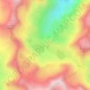 Topografische kaart Jöriseen, hoogte, reliëf