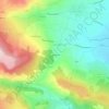 Topografische kaart Le Bousquet, hoogte, reliëf