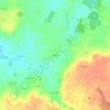 Topografische kaart Le Breuil, hoogte, reliëf