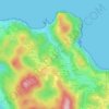 Topografische kaart Gendika, hoogte, reliëf