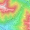 Topografische kaart Alpe Mezzavia, hoogte, reliëf