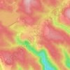 Topografische kaart Les Salvis, hoogte, reliëf