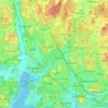 Topografische kaart Raisio, hoogte, reliëf