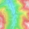 Topografische kaart Troussilh, hoogte, reliëf
