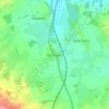 Topografische kaart Dorrington, hoogte, reliëf