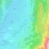 Topografische kaart Les Girards, hoogte, reliëf