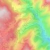 Topografische kaart Ayguatébia, hoogte, reliëf