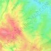 Topografische kaart Chazeix, hoogte, reliëf