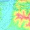 Topografische kaart Quarti, hoogte, reliëf