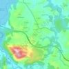 Topografische kaart Argüedes, hoogte, reliëf