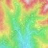 Topografische kaart Poggio di Loro, hoogte, reliëf