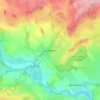 Topografische kaart Gunnerton, hoogte, reliëf