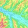 Topografische kaart Ginestra Fiorentina, hoogte, reliëf