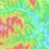 Topografische kaart Vallicella, hoogte, reliëf
