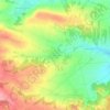 Topografische kaart Pfaffstetten, hoogte, reliëf