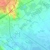 Topografische kaart Vauguières-le-Haut, hoogte, reliëf