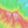 Topografische kaart Sant Jeroni, hoogte, reliëf