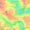 Topografische kaart Bocking, hoogte, reliëf
