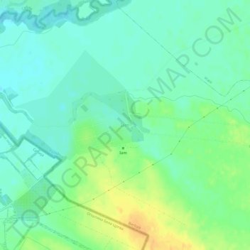 Topografische kaart Iam, hoogte, reliëf
