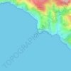 Topografische kaart Isola Rossa, hoogte, reliëf