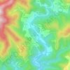 Topografische kaart Peyregrosse, hoogte, reliëf