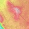 Topografische kaart Gropada, hoogte, reliëf