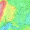 Topografische kaart Vernod, hoogte, reliëf