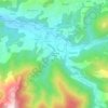 Topografische kaart Coume de la Belle, hoogte, reliëf