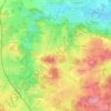 Topografische kaart L'Aumône, hoogte, reliëf