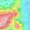 Topografische kaart Puy de Var, hoogte, reliëf