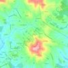 Topografische kaart Lamotte, hoogte, reliëf