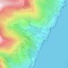 Topografische kaart Mausoleo, hoogte, reliëf