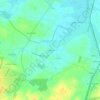 Topografische kaart La Sauzaie, hoogte, reliëf