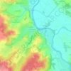 Topografische kaart Le Clos Paille, hoogte, reliëf