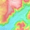 Topografische kaart Le Moncel, hoogte, reliëf