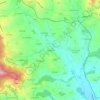 Topografische kaart Achleithen, hoogte, reliëf