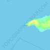 Topografische kaart Lyall Point, hoogte, reliëf