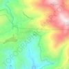 Topografische kaart Teliseri, hoogte, reliëf
