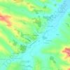 Topografische kaart Las Paguéres, hoogte, reliëf